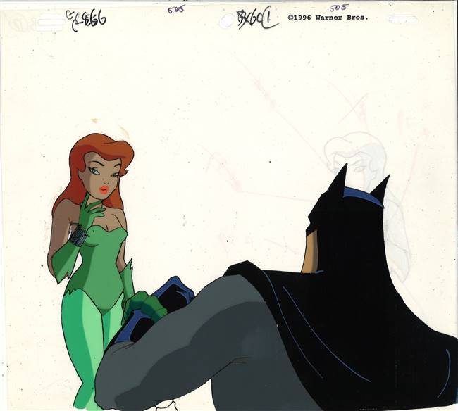 Original Production Cel of Batman and Poison Ivy from Batman the ...