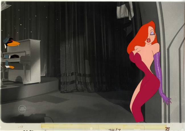 Original Production Cel of Jessica Rabbit from Who Framed Roger