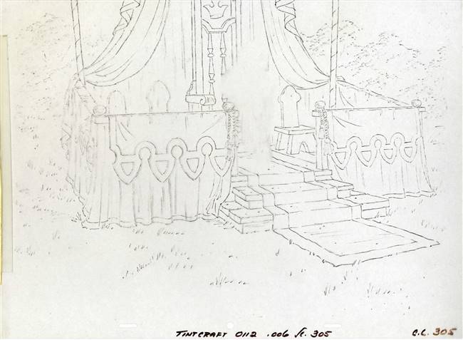 Original Layout Cel from Robin Hood (1973)